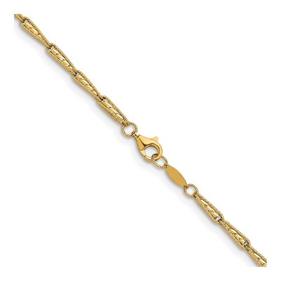 14K Yellow Gold Fancy Link Necklace – view 5