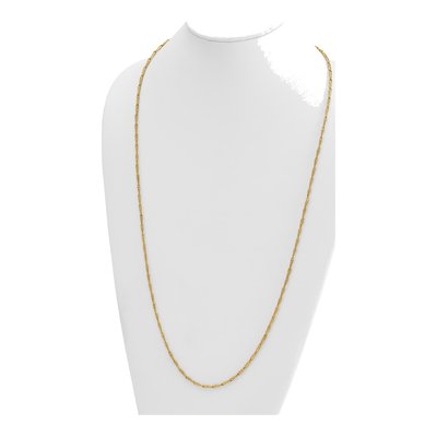 14K Yellow Gold Fancy Link 34-Inch Necklace – view 5