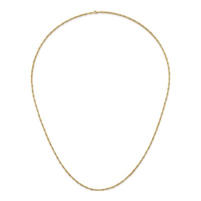 14K Yellow Gold Fancy Link 34-Inch Necklace – view 6