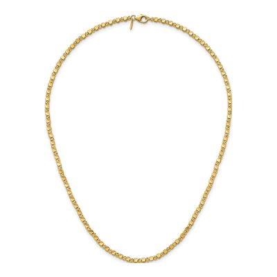 14K Yellow Gold Diamond-Cut Necklace – view 6