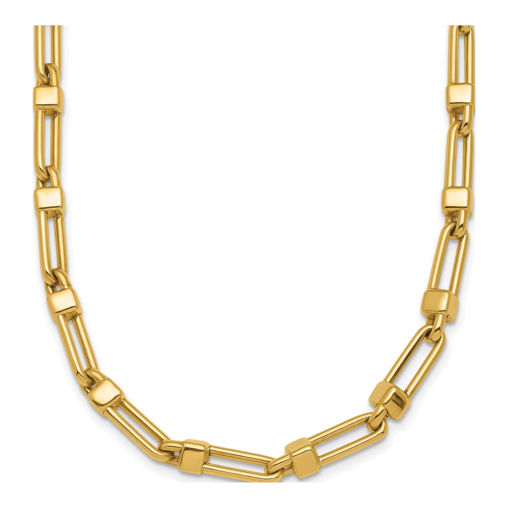 Herco 14K Yellow Gold 18 Inch Mixed Links 4.9mm