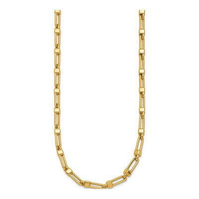 14K Yellow Gold 5.9mm Fancy Link Chain – view 3