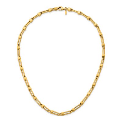 14K Yellow Gold 5.9mm Fancy Link Chain – view 6