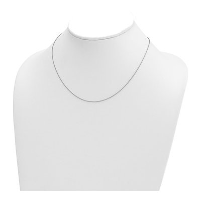 14K White Gold 1.1mm Cable Chain – view 4