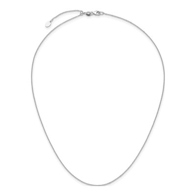 14K White Gold 1.1mm Cable Chain – view 5