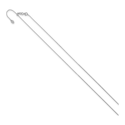 14K White Gold 1.1mm Cable Chain – view 3
