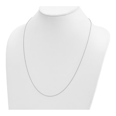 14K White Gold 1.1mm Cable Chain – view 4