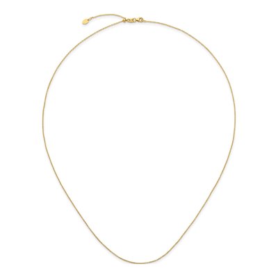 14K Yellow Gold 1.1mm Cable Chain – view 5