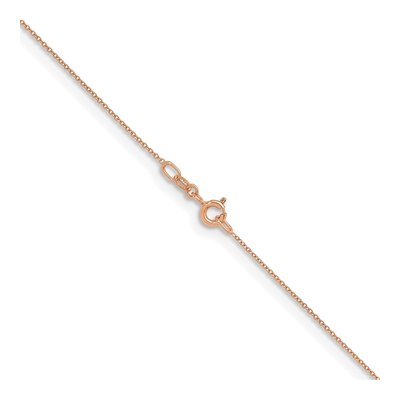 14K Rose Gold 1.1mm Cable Chain – view 4