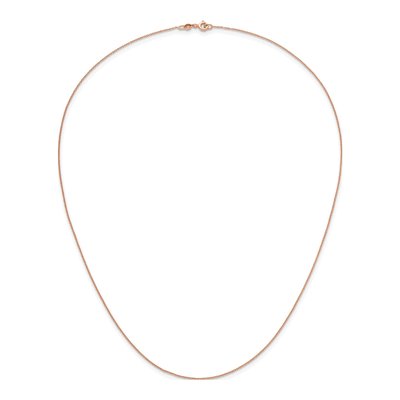 14K Rose Gold 1.1mm Cable Chain – view 6