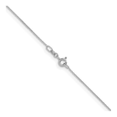 14K White Gold 1.1mm Cable Chain – view 4