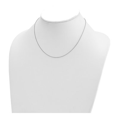 14K White Gold 1.1mm Cable Chain – view 5