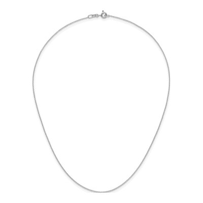 14K White Gold 1.1mm Cable Chain – view 6