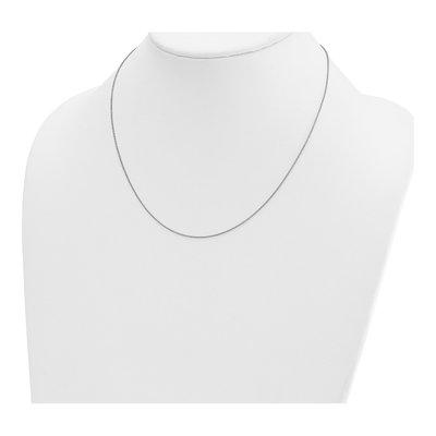 14K White Gold 1.1mm Cable Chain – view 5