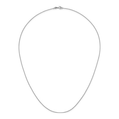 14K White Gold 1.1mm Cable Chain – view 6