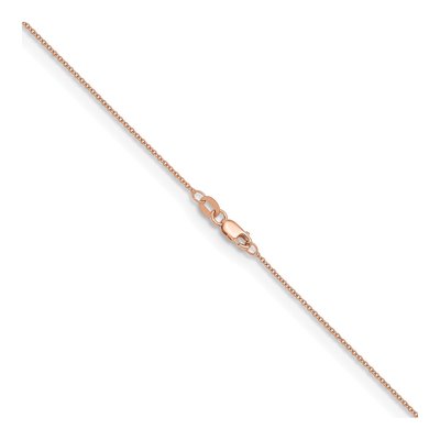 14K Rose Gold 1.3mm Cable Chain – view 4