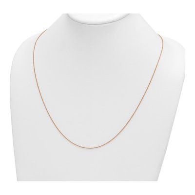 14K Rose Gold 1.3mm Cable Chain – view 5