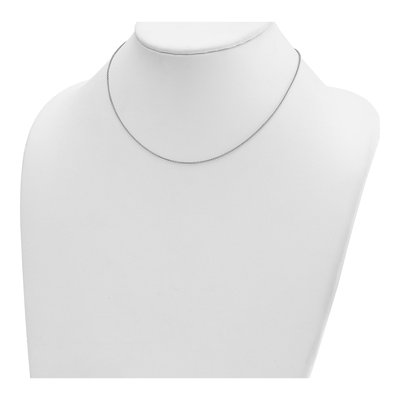 14K White Gold 1.3mm Cable Chain – view 5