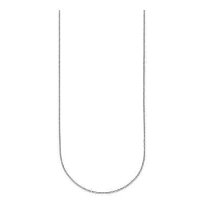 14K White Gold 1.3mm Cable Chain – view 3
