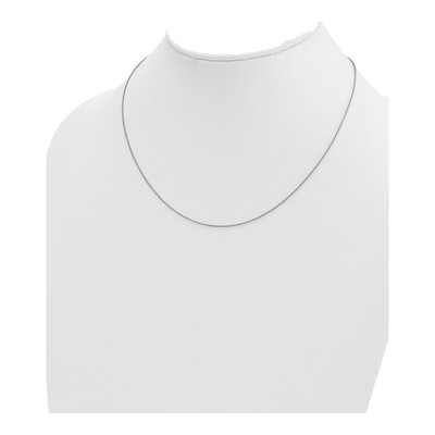 14K White Gold 1.3mm Cable Chain – view 5