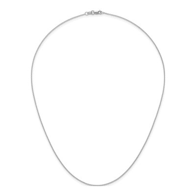 14K White Gold 1.3mm Cable Chain – view 6