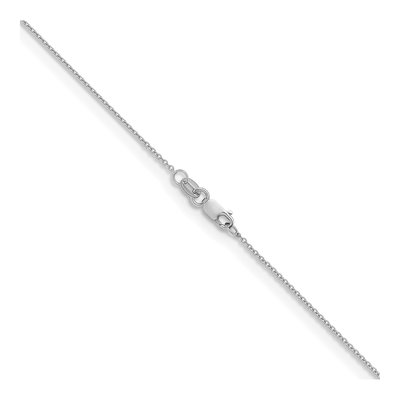 14K White Gold 1.3mm Cable Chain – view 4