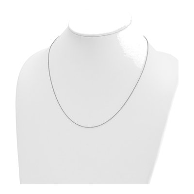 14K White Gold 1.3mm Cable Chain – view 5