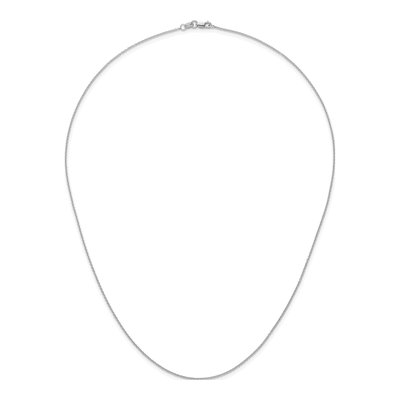 14K White Gold 1.3mm Cable Chain – view 6