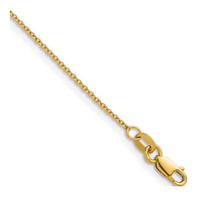14K Yellow Gold 1.3mm Cable Chain