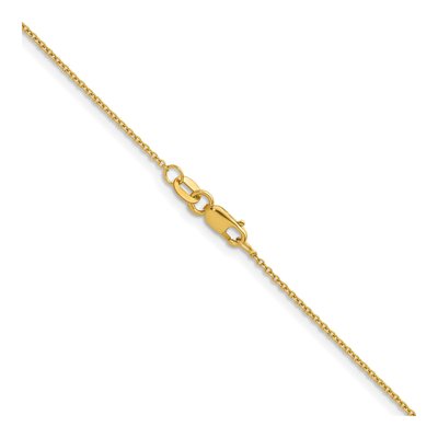 14K Yellow Gold 1.3mm Cable Chain – view 4
