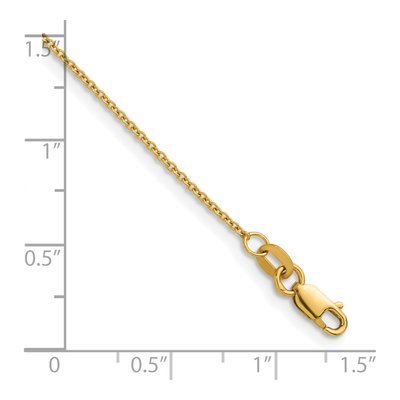 14K Yellow Gold 1.3mm Cable Chain – view 7