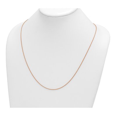 14K Rose Gold 1.5mm Cable Chain – view 5