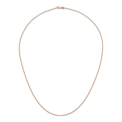 14K Rose Gold 1.5mm Cable Chain – view 6