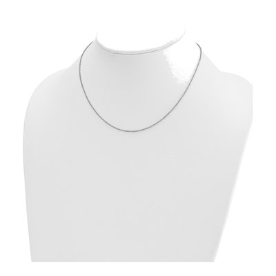14K White Gold 1.5mm Cable Chain – view 5