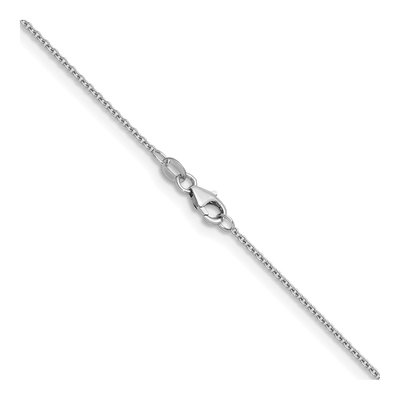 14K White Gold 1.5mm Cable Chain – view 4