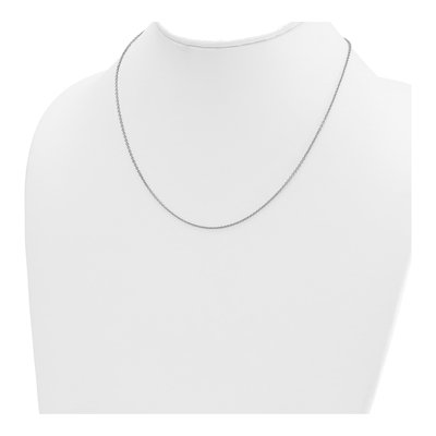 14K White Gold 1.5mm Cable Chain – view 5