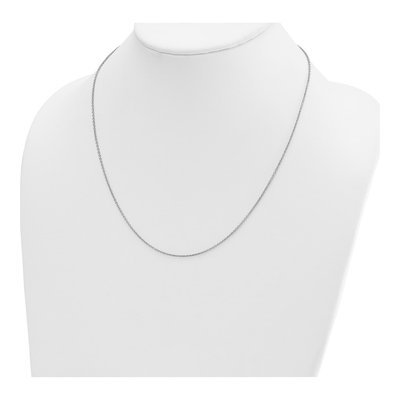 14K White Gold 1.5mm Cable Chain – view 5