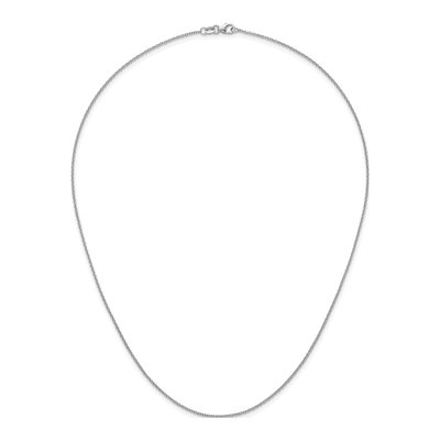 14K White Gold 1.5mm Cable Chain – view 6
