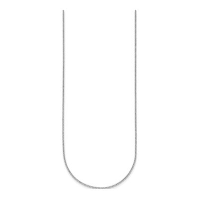 14K White Gold 1.5mm Cable Chain – view 3