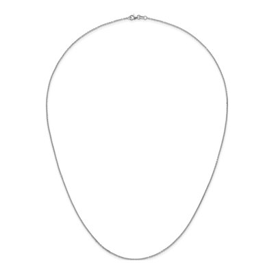 14K White Gold 1.5mm Cable Chain – view 6