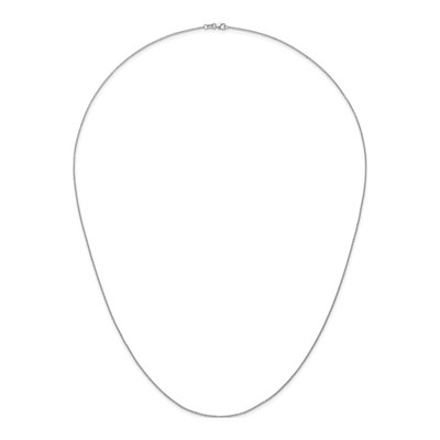 14K White Gold 1.5mm Cable Chain – view 6