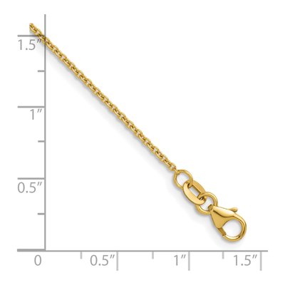 14K Yellow Gold 1.5mm Cable Chain – view 7