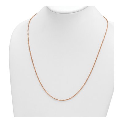 14K Rose Gold 2mm Cable Chain – view 5