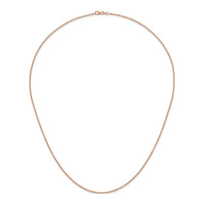 14K Rose Gold 2mm Cable Chain – view 6