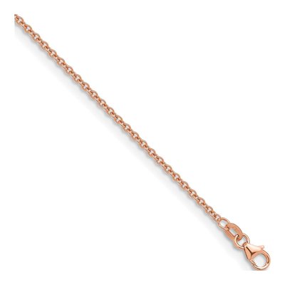 14K Rose Gold 2mm Cable Chain