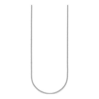 14K White Gold 2mm Cable Chain – view 3