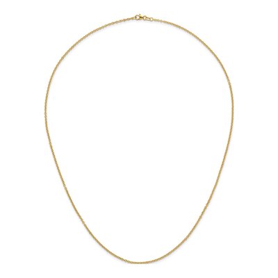 14K Yellow Gold 2mm Cable Chain – view 6