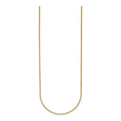 14K Yellow Gold 2mm Cable Chain – view 2