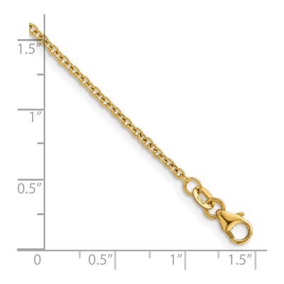 14K Yellow Gold 2mm Cable Chain – view 4