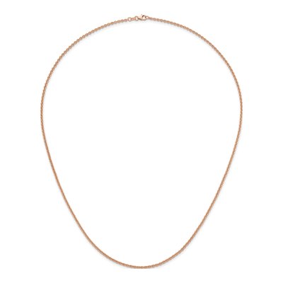 14K Rose Gold 2.3mm Cable Chain – view 6